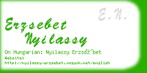 erzsebet nyilassy business card